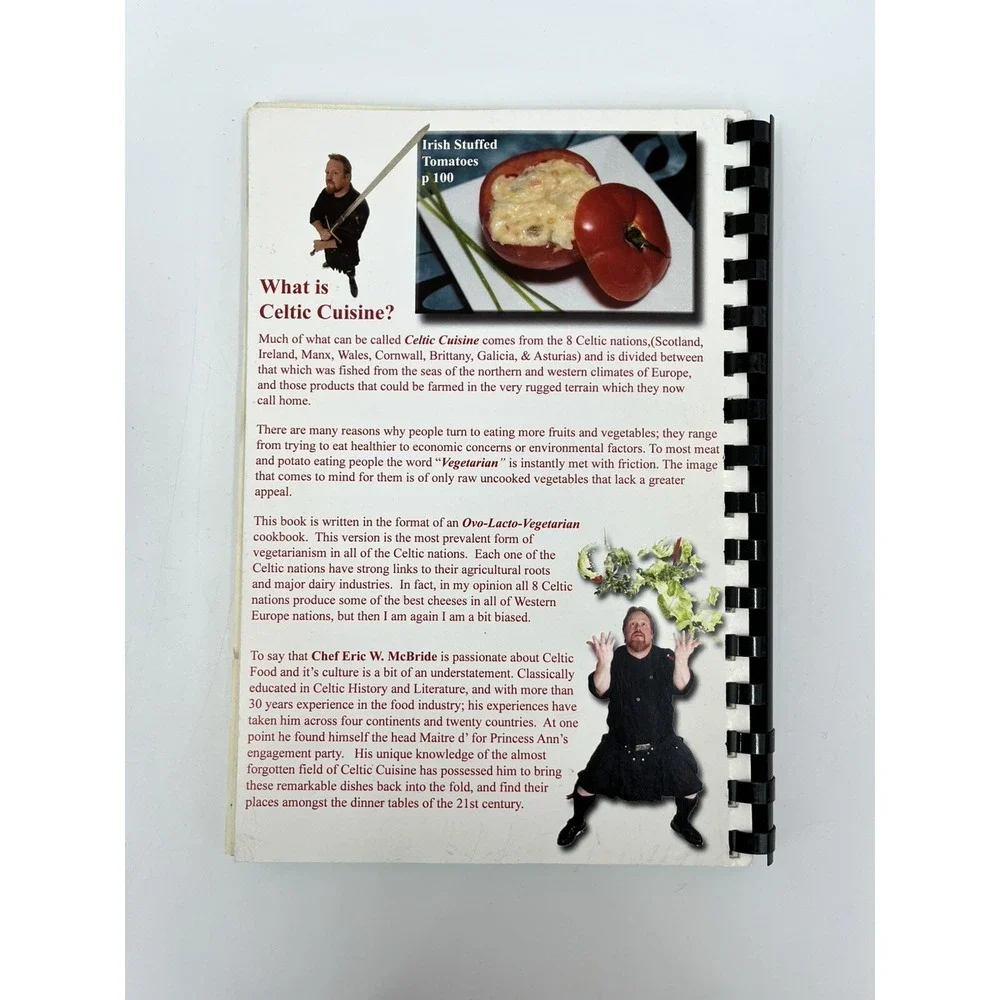 The Celtic-Style Vegetarian Cookbook Eric‎ W. McBride The Celtic Caterer Signed